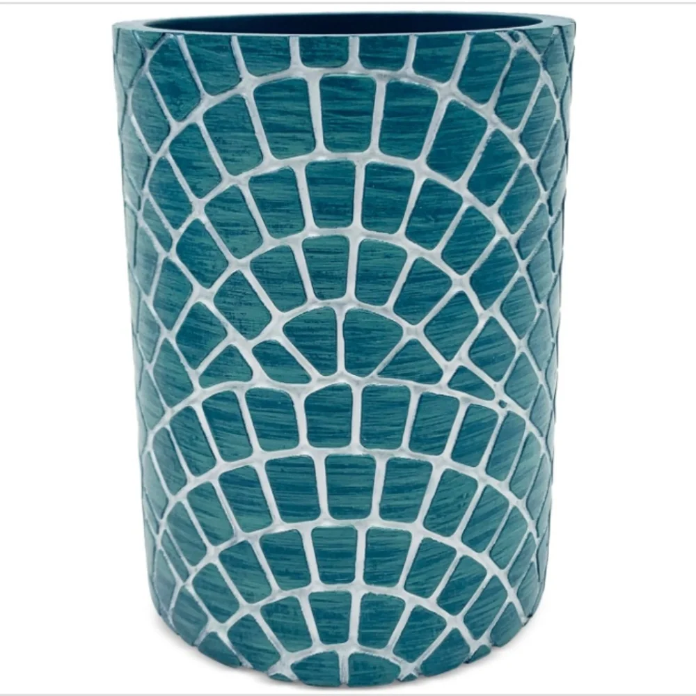 Lavender and Sage Scallop 16-Pc. Bathroom Accessory Sets - Teal